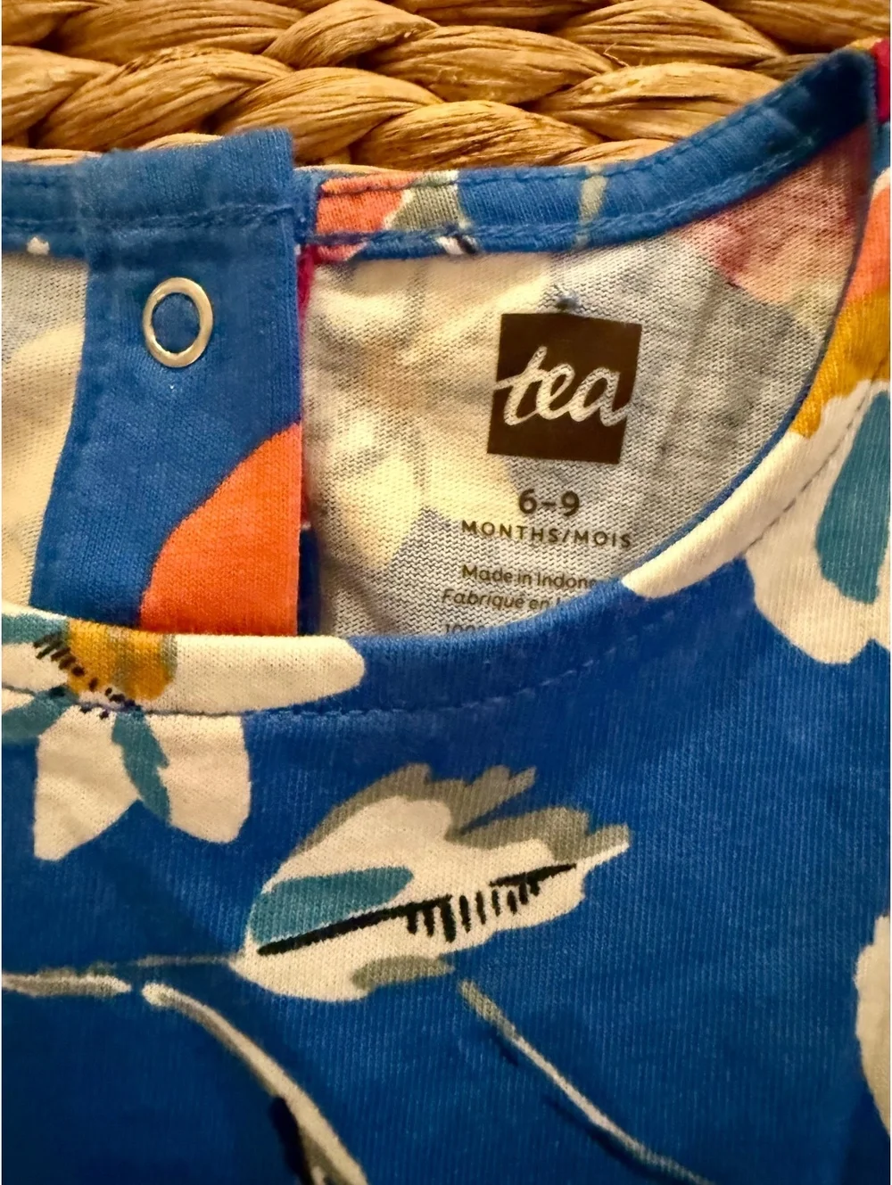Tea Collection Baby Girls Romper Sz 6-9 Months